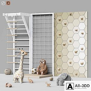 Toys and furniture set 88