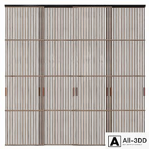 Ethnic style sliding partition