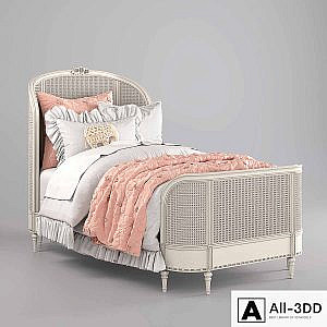AVELINE CANE PANEL BED, Restoration Hardware
