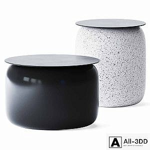 Coffee Table Fat and Slim by FdC X Fermob