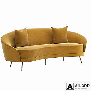 Maisons du monde canape yellow