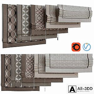 Roman blinds set 12