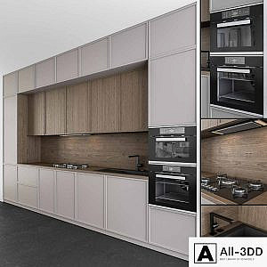 Kitchen Modern - Gray and Wood 45