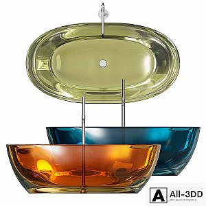Reflex Color Bathtub by Antonio Lupi