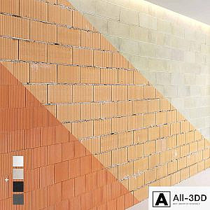 Block wall set 02