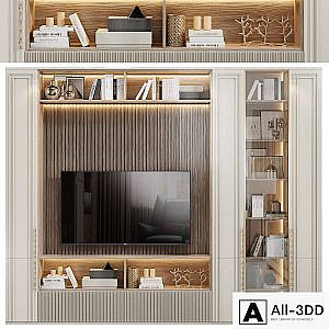 Neoclassical TV wall 016