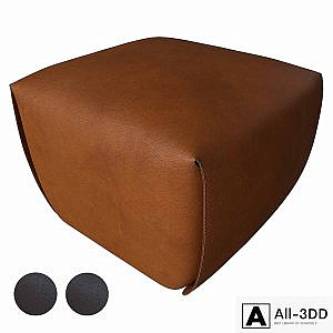 BAO NATURAL LEATHER OTTOMAN BY VIOLA TONUCCI