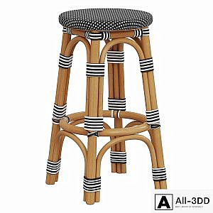 Restoration Hardware St Germain Resin Backless Stool