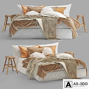 Hale Mercantile Co flax linen bed 2
