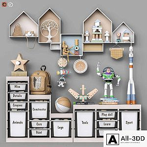 Toys and furniture set 104