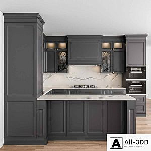 Kitchen Neo Classic Gray and White - Set 37