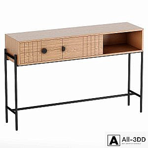 Clara oak console