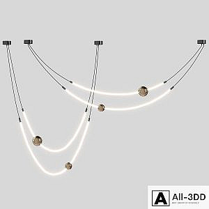 Line led Chandelier