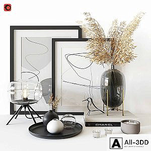 Decorative set housewolf 01