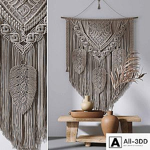 Decorative set with panels Macrame # 3