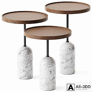 Round Side Tables Ekero by Porada