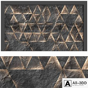 Backlit stone wall panel