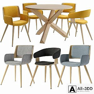 La Forma. ARENDAL table. Chair Heiman, Andre