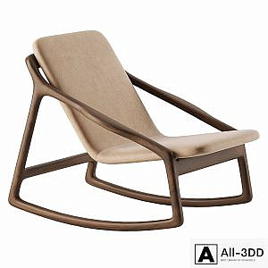 MARSHALL Rocking armchair by Woak