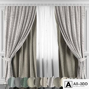 Curtains with window and moldings 366-371