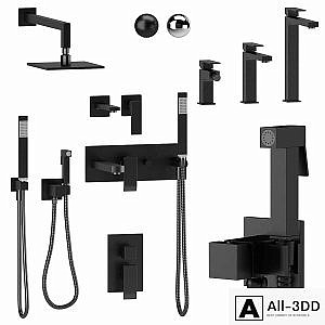 Paffoni Elle black matt and chrome