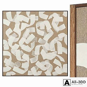 Abstract modern painting on canvas