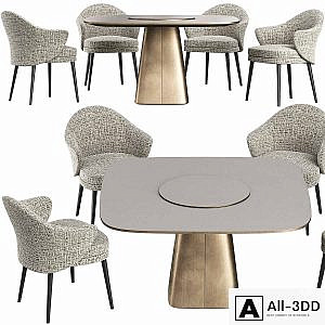 Dining table Wooddi Kahli and chair Lavsit Andy