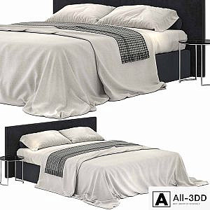 Meridiani stone black bed