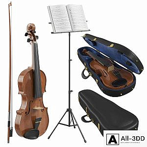The Violin With Case