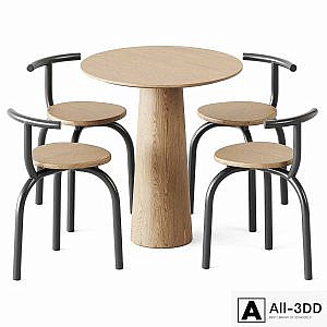 Table P.O.V. D70 by Ton and Ogle Chair by Hayo Gebauer