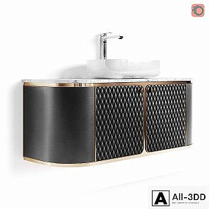 FIFTYFOURMS Suspended Bathroom Cabinet Warlock Single