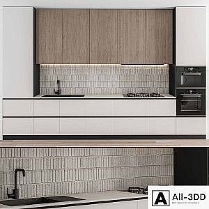 Kitchen Modern - White and Wood 55