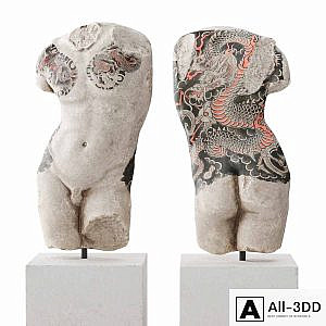 Tattoo classic man torso