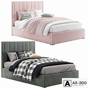 RH Teagan Upholstered Platform Bed