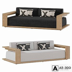 RH BAHIA SOFA Natural Teak size 2150
