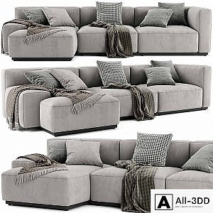 Cassina Mex Cube Chaise Longue Sofa