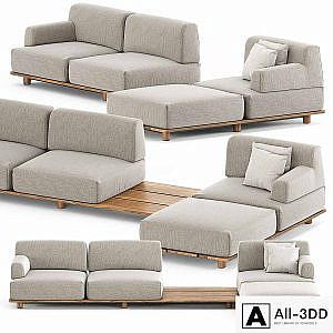 Palco sofa module set 3 by Kristalia