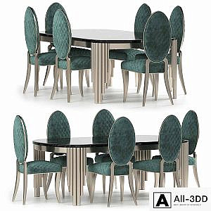 Cratos Table and Chairs by Zebrano Casa