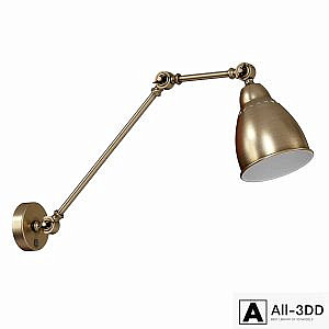 Wall lamp with switch A2055AP-1AB, 1BK, 1GY, 1SS, 1WH