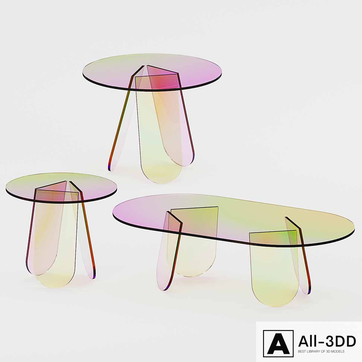 Shimmer tavoli modern interior 3D model Shimmer tavoli