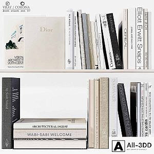 Book stack set 07