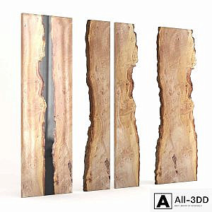 Elm and epoxy slab