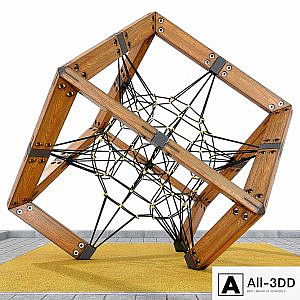 Children's play rope complex Cube. Playground