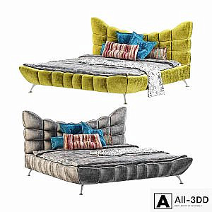 Italian stylish modern Cloud 7 bed by Bretz