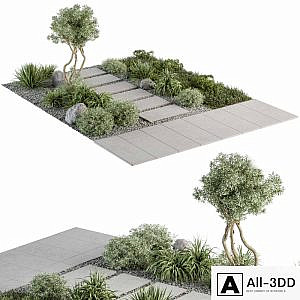Urban Furniture / Architecture Environment with Plants- Set 29.5