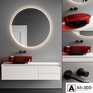 Antonio Lupi Panta Rei Vanity Unit Set 1