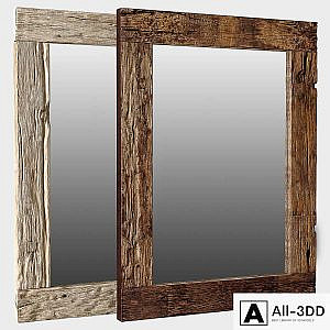 RH Reclaimed Railroad Ties Mirror