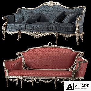 kosovart rococo sofa