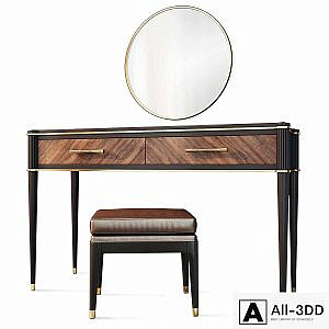 Dressing table / console with mirror Venice. Dressing table, vanity by Classico Italiano