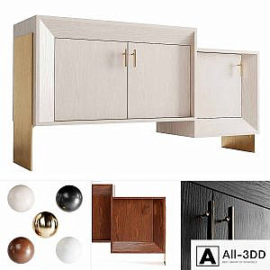 Davana credenza by Kelly Wearstler (4 Materials)